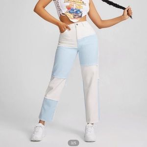 Straight Leg Mom Jeans